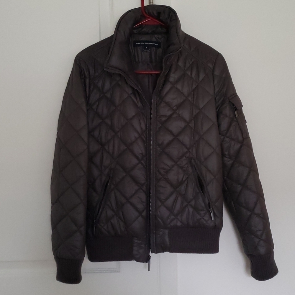 Bomber jacket gray/olive green